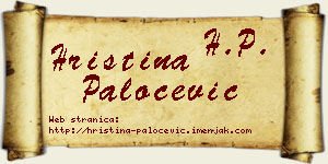 Hristina Paločević vizit kartica